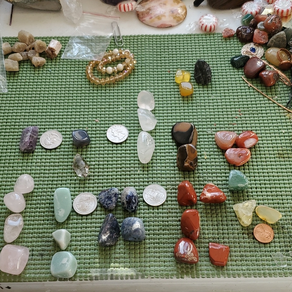 You choose crystals for your pendant
